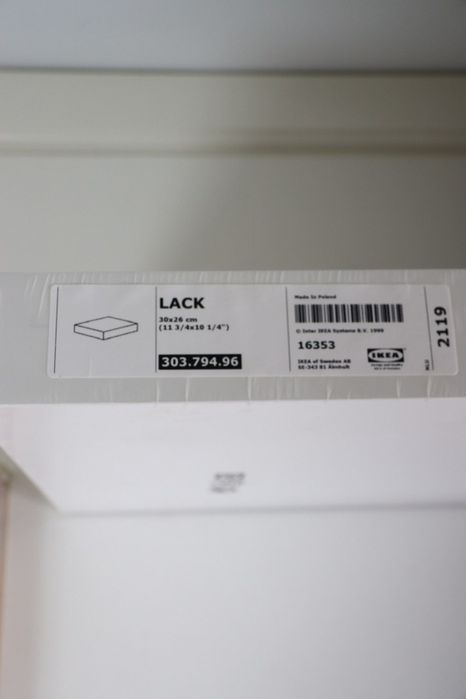 Новые Ikea lack полки