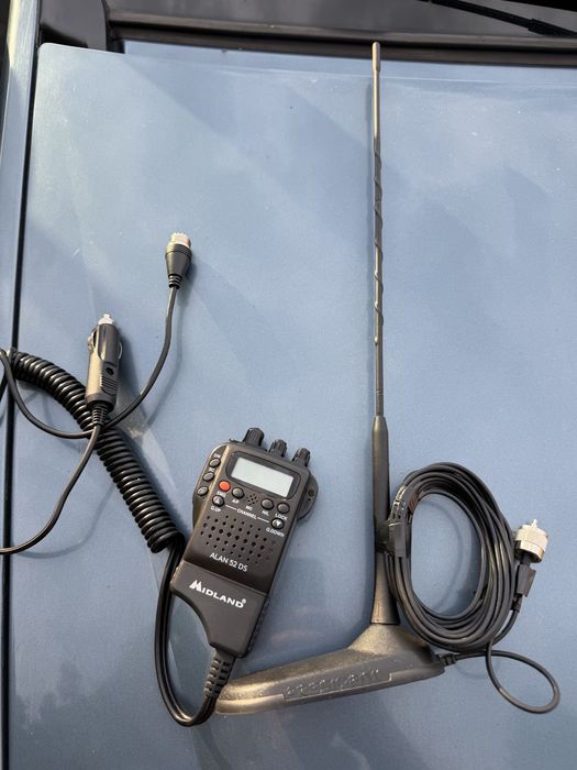 Stație Radio CB Midland Alan 52 + Antenă CB -President Virginia