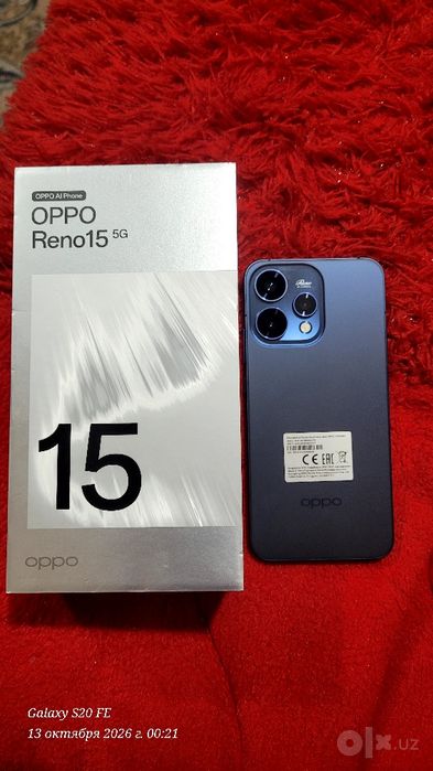 Телефон Oppo Reno 15 yangidek 10 kun ishlatilgan xolos