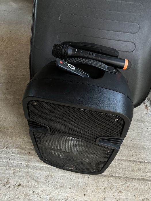 Boxa portabila MYRIA MY2613, 50W, Bluetooth, USB, SD, FM, microfon wireless, telecomanda, negru