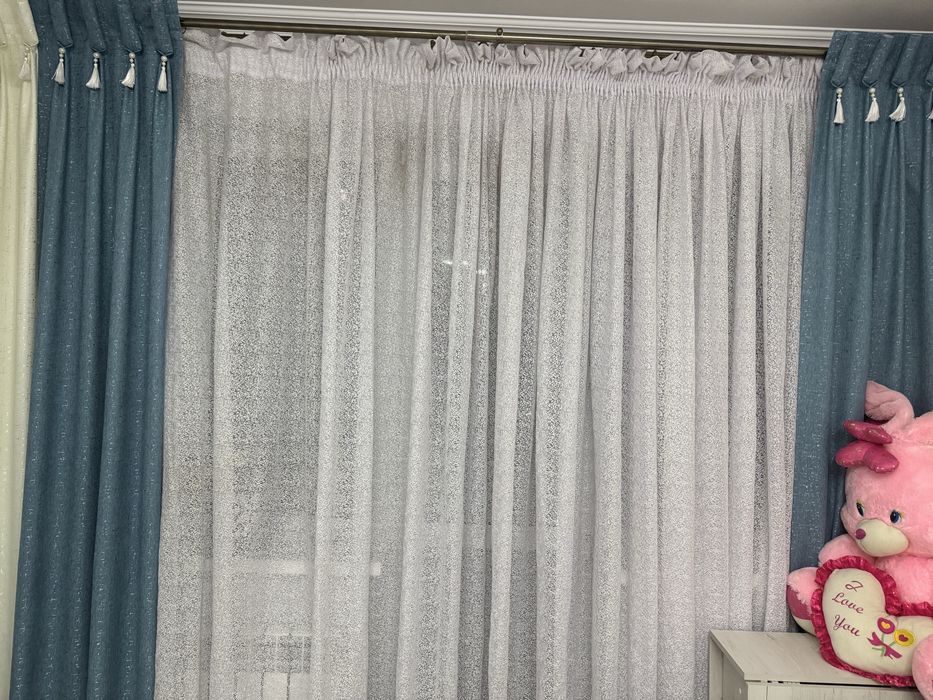 Шторы и тюль комплект