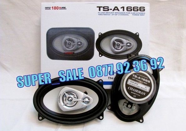 ПРОМОЦИЯ Автоколони TS-A1666, тонколони за кола, говорители за кола