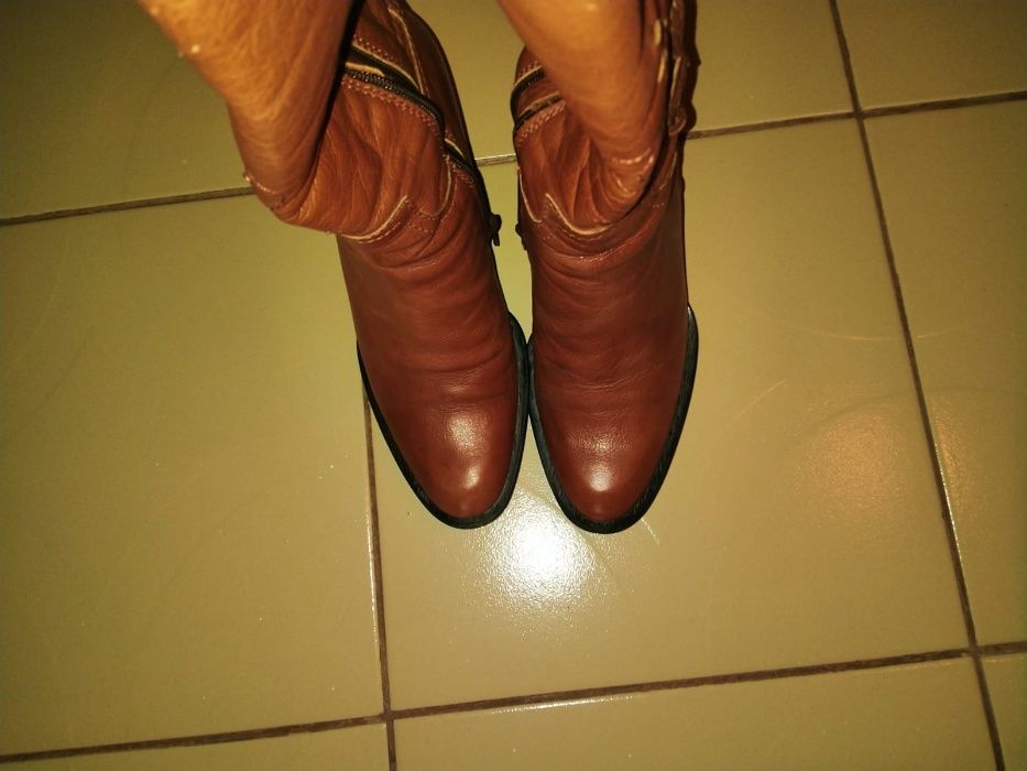 Дамски ботуши естествена кожа