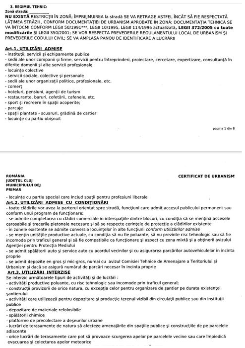 Teren intravilan 2500 mp + casă + anexe, CF 62707 Dej (Pintic nr. 223) 35.000 Euro Neg.
