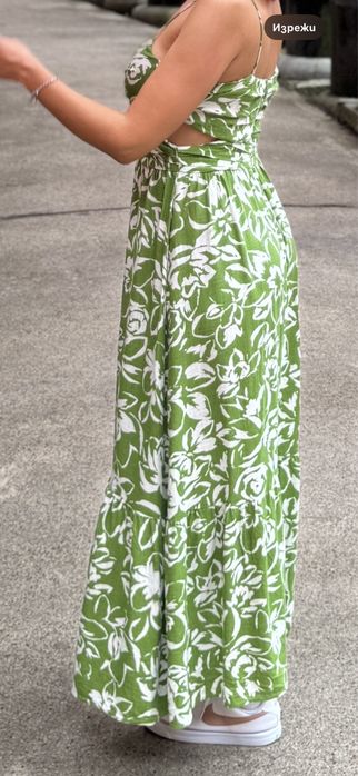 Рокля Зара / Zara / лен и памук