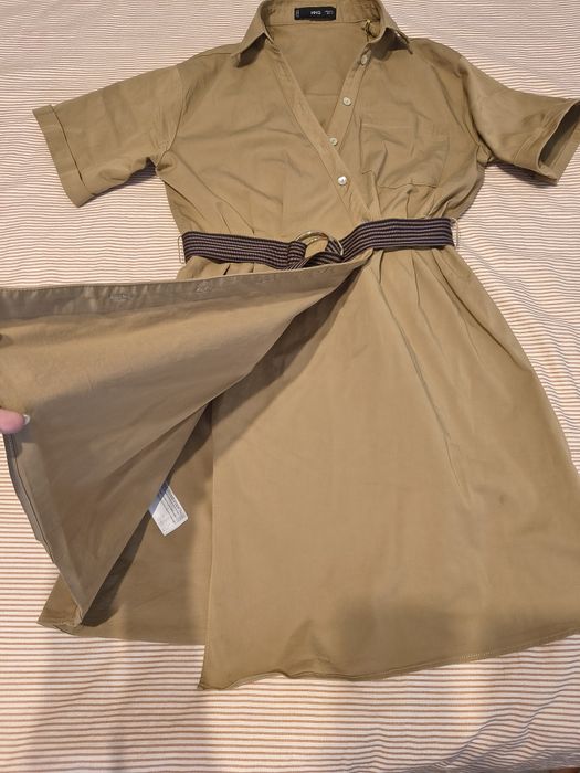 Rochie tip cămașă deosebită Mango