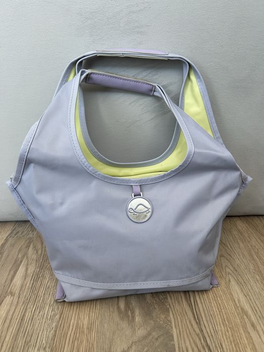 Лилаво зелена чанта