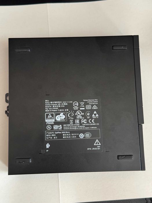 Мини компютър Dell OptiPlex 3050 Micro i3-6100T 8 GB RAM 240 GB SSD