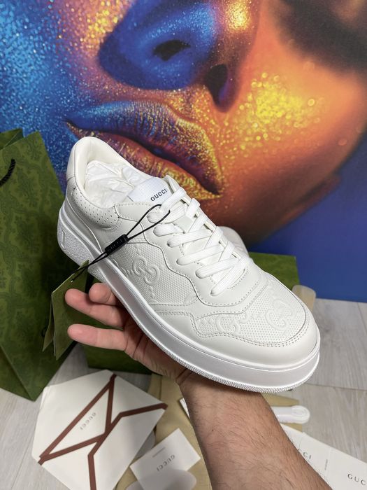 Adidasi Gucci GG piele naturala 100% Full Box colectie noua