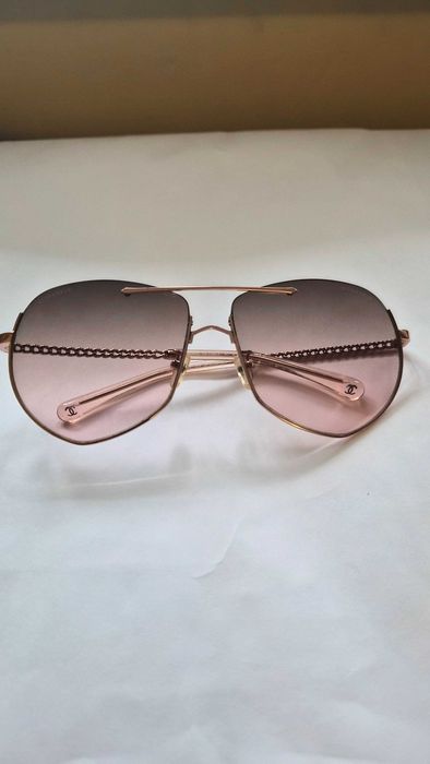 ОРИГИНАЛНИ слънчеви очила Chanel Chain Aviator 4667 (Размер 57)