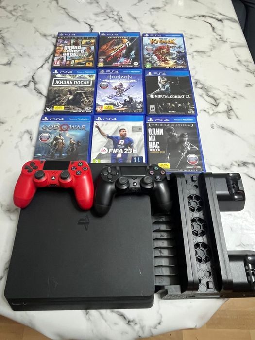 Ps 4 slim 1 терабайт + игрв