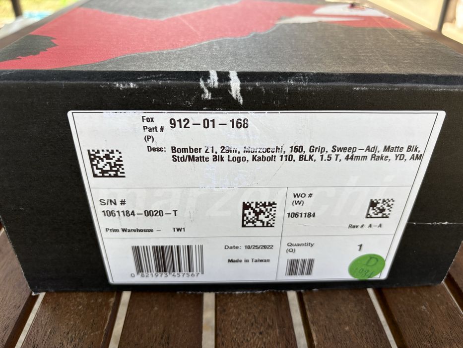 Marzocchi Bomber Z1 Grip 29”