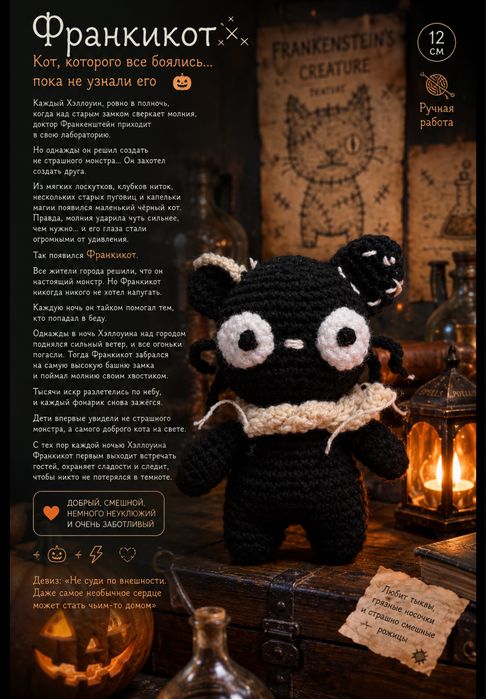 Вязанная игрушка Франкикот