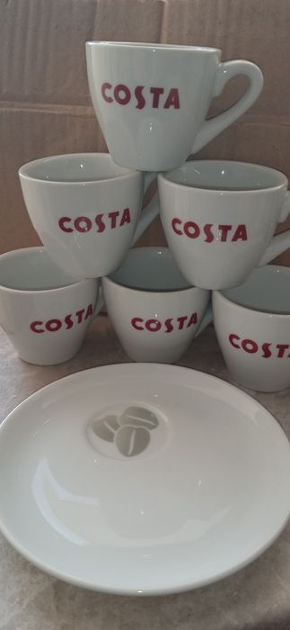 Комплект чаши за кафе еспресо Costa + подарък