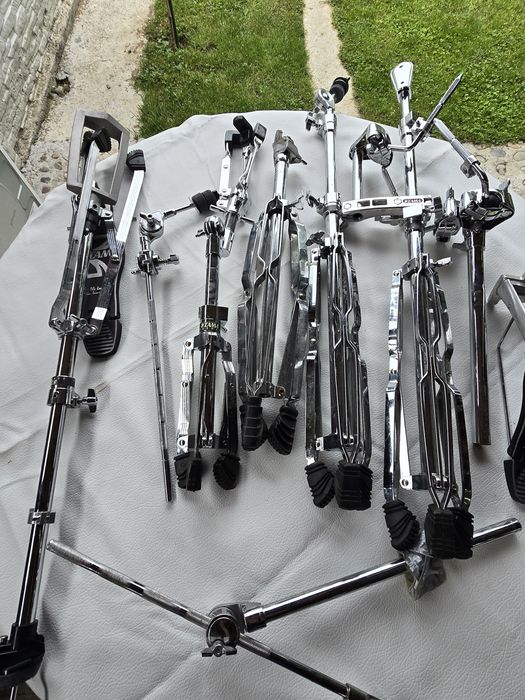 Set Complet Tobe TAMA Rockstar Deep Blue (Anii '90) + Cinele Marathon + Hardware TAMA