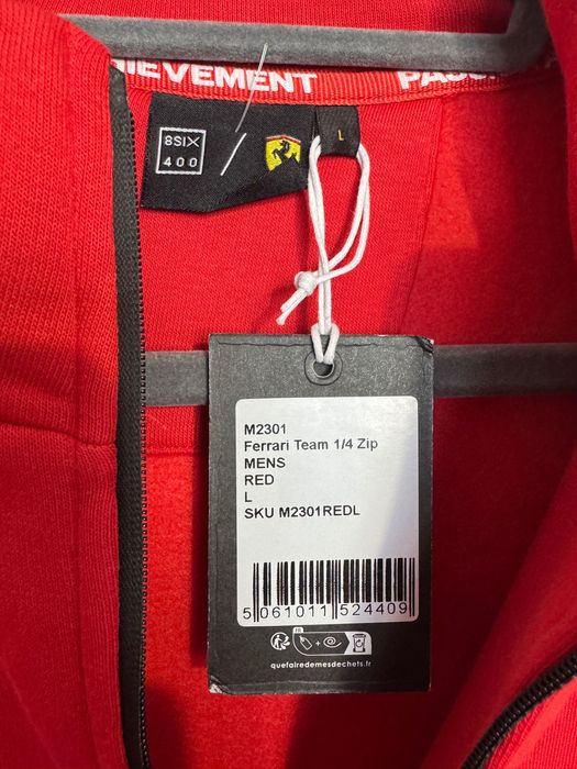 Sweatshirt 8Six 400 Ferrari Hypercar 1/4 Zip Men’s Red.
