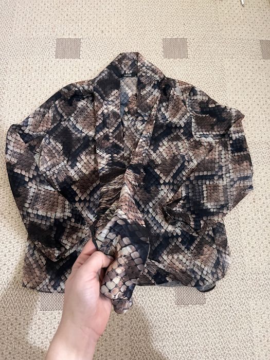 Блуза шифон - змийска шарка