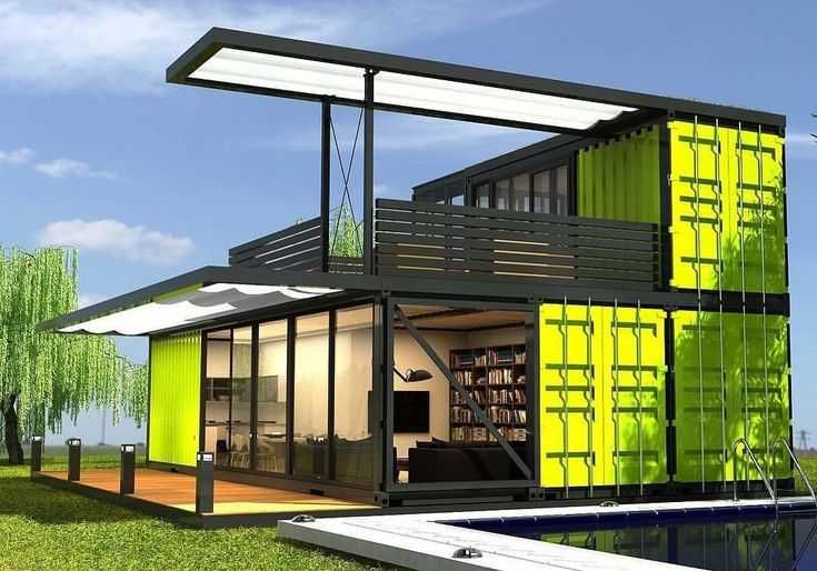 контейнердан уйлар қуриш