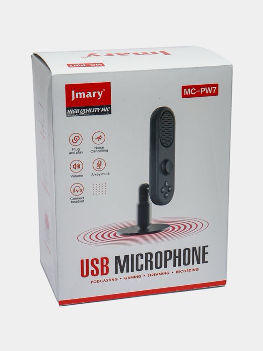 Микрофон Профессиональных для телефона и компьютера Jmary MC-PW7