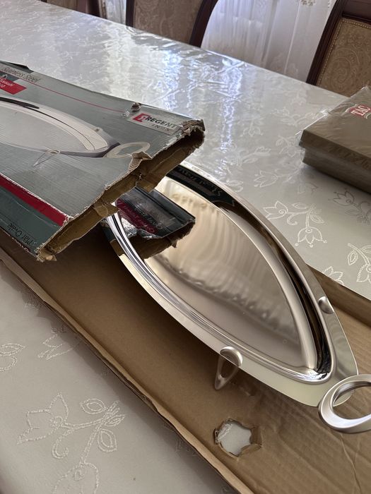 Блюдо для рыбы, сталь  18/10