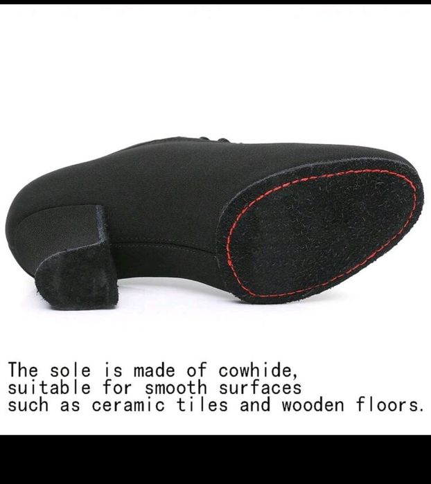 Нови черни обувки за танци 39