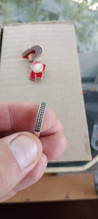 Кольцо серебро ддд