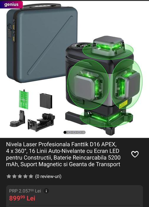 Nivela Laser Profesionala Fanttik D16 APEX