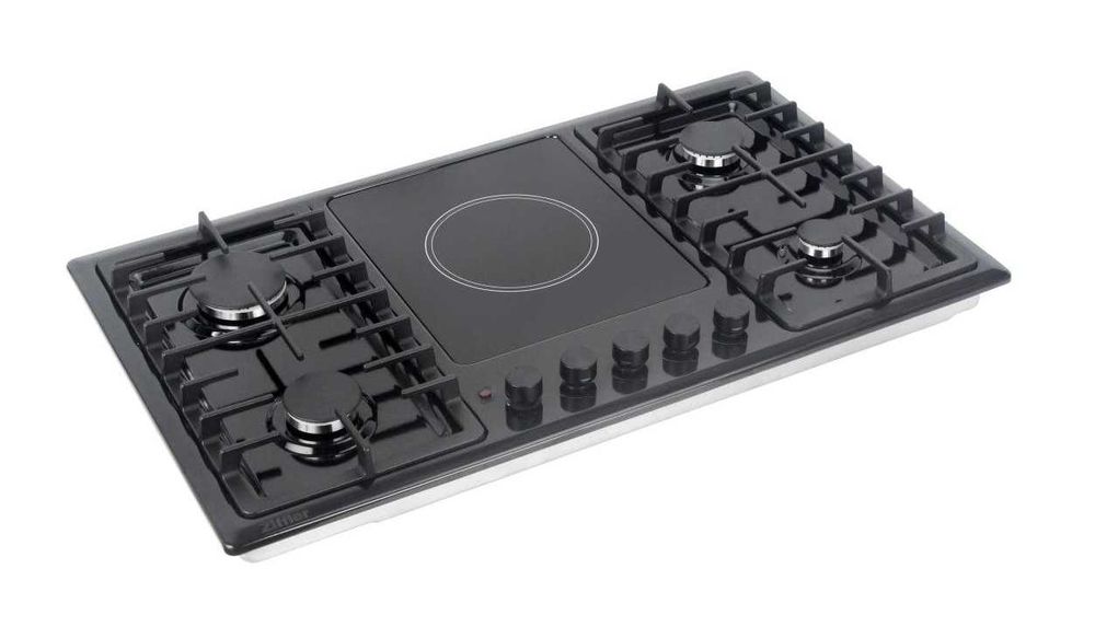 Варочная панель 5 конфорок Ziffler QUADRO-903BE с гриль конфоркой