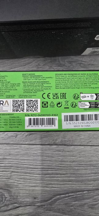 Casti logitech,razer hiperspeed noi sigilate