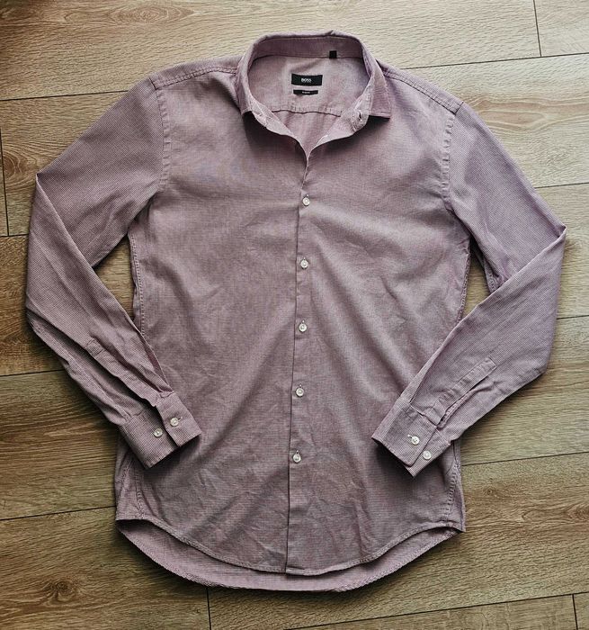 Cămașă bărbați  BOSS, mărimea 39 (15 ½),M  Slim Fit, model deosebit