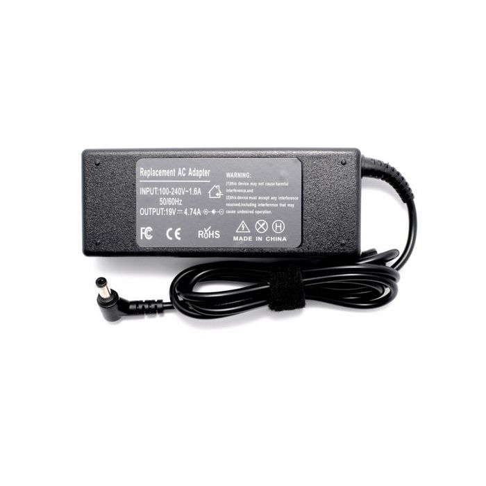 Зарядно за лаптоп (Laptop AC Adapter)  - 19V / 4.74A / 90W - (5.5x2.5) - Заместител / Replacement Високо Качество A+