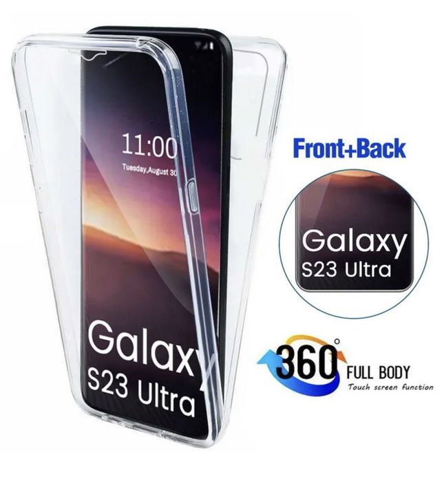 Husa CRYSTAL 360° fata + spate pt. Samsung Galaxy S23 Plus / S23 Ultra