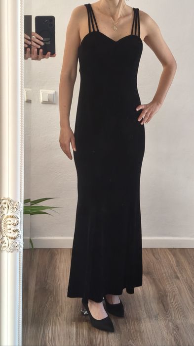 Rochie catifea neagra