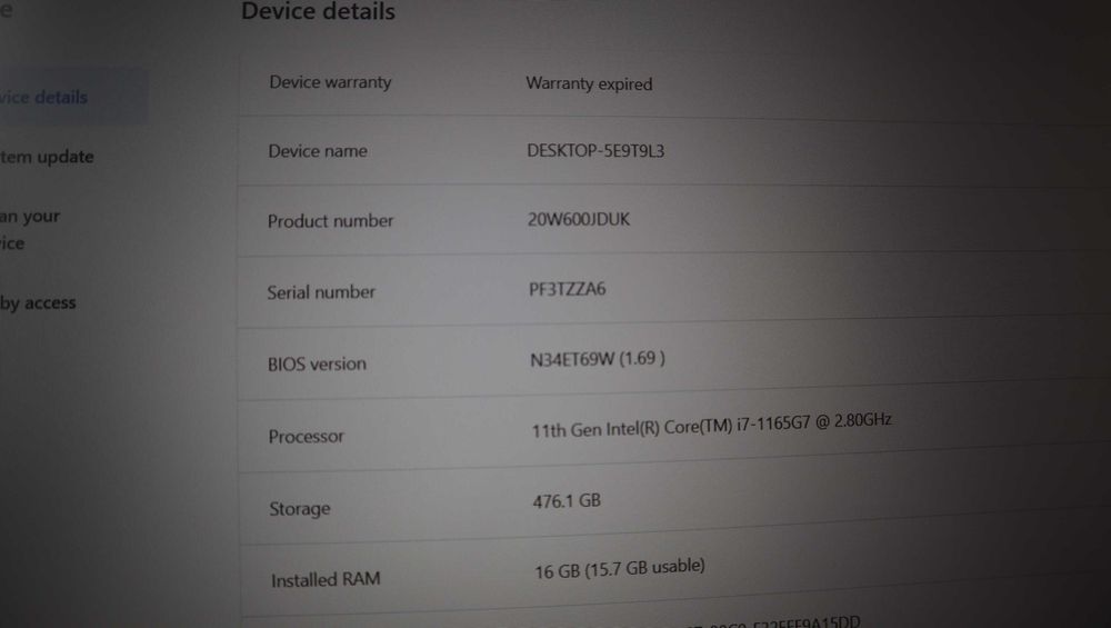 Lenovo ThinkPad P15s Gen2 FHD IPS Nvidia T500 /i7 1165G7/ 512GB/ 16GB