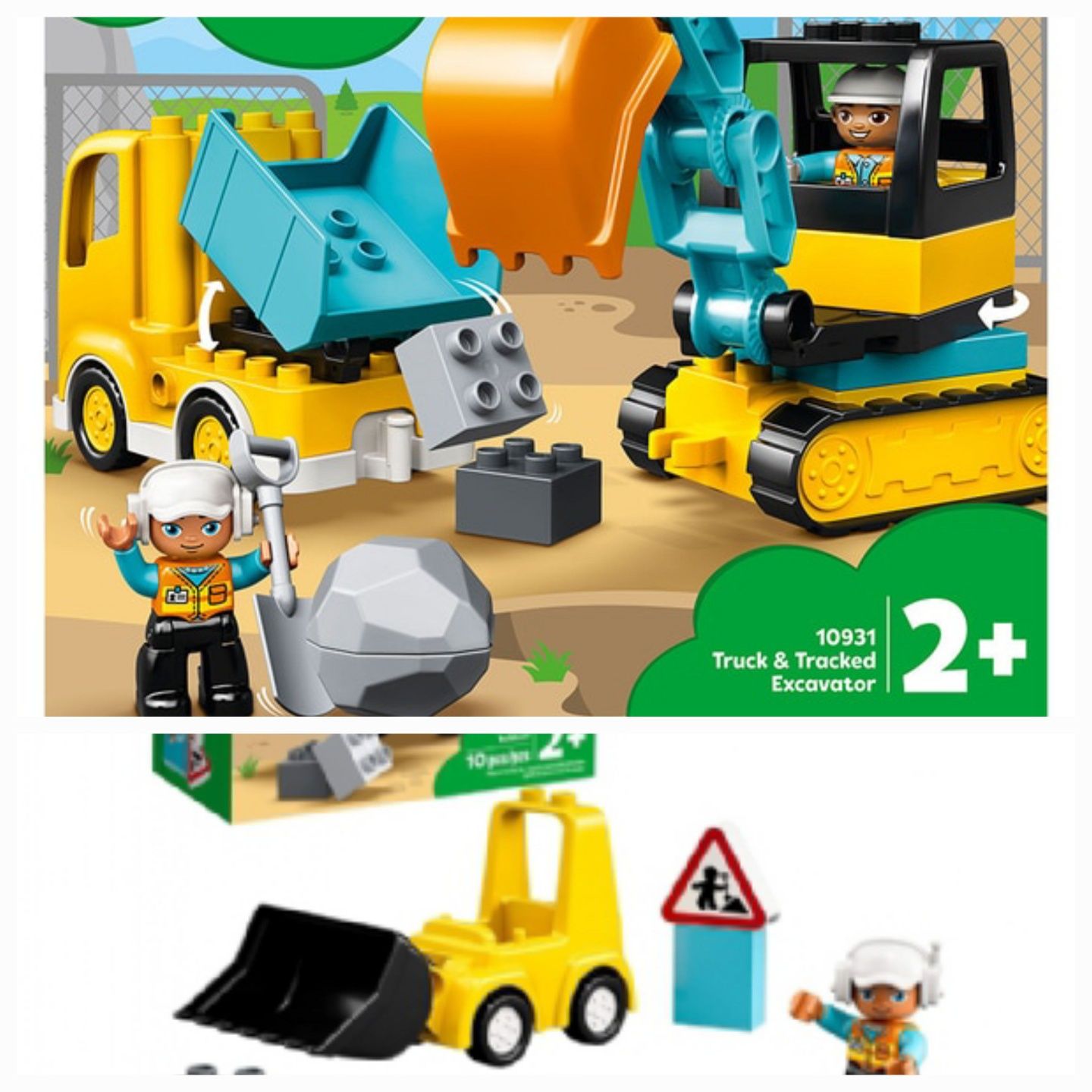 Lego duplo best sale truck and excavator