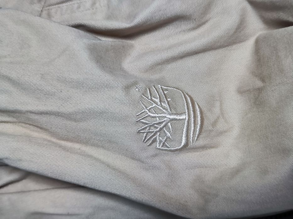 Geaca Timberland Weathergear marimea M - bej cu guler maro, originala