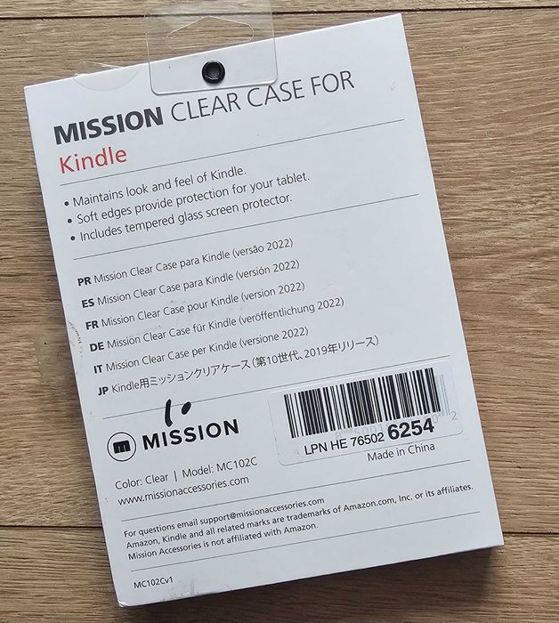 Husă transparentă + folie sticlă  pentru Kindle 2022 10th generation