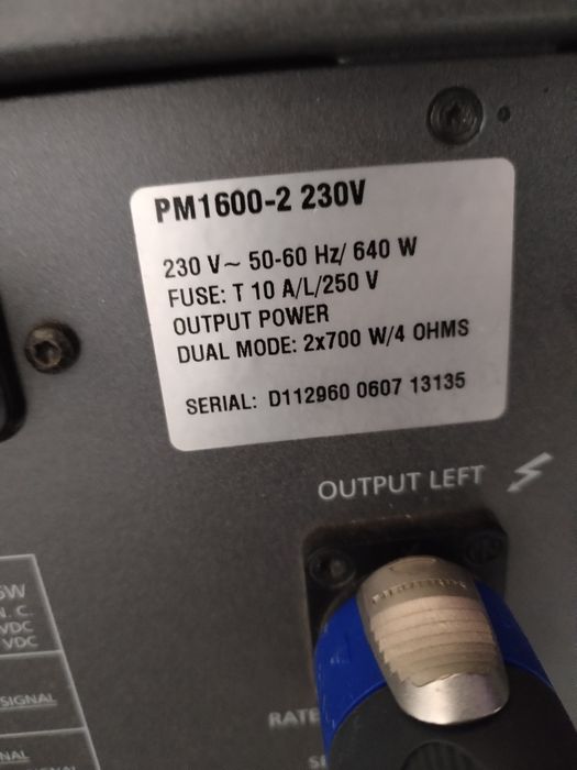 Vand Mixer dynacord powermate 1600-2