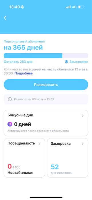 One fit 255 дней