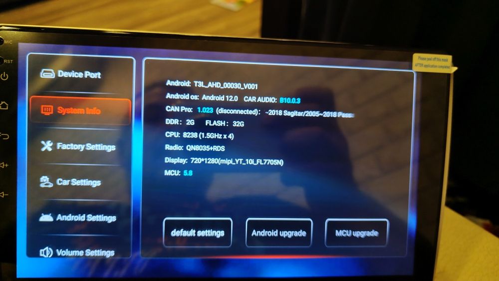 Продавам Андроид 14,8 гб рам 128 ром 8 ядрена медия за пасат 6 ,7, ЦЦ