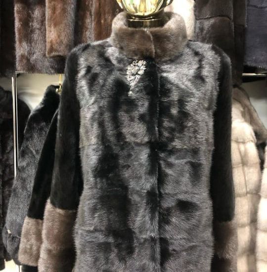 Норковая шуба в отличном состояние