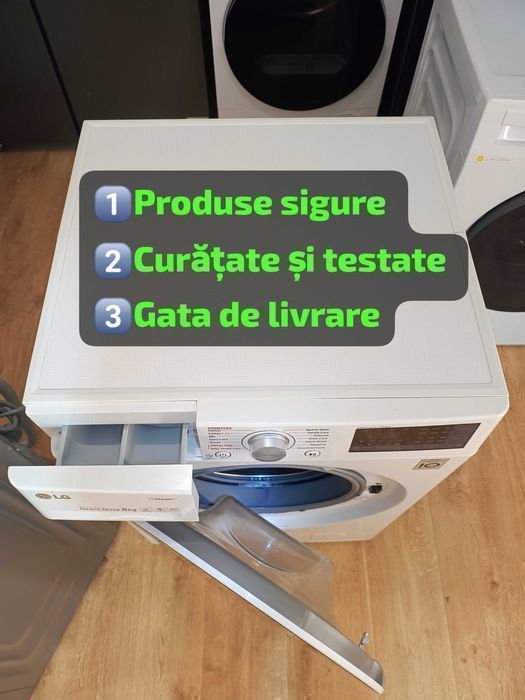 Uscător/Mașină de spălat Rufe LG Slim 8kg  REDUCERI DE PRIMĂVARĂ