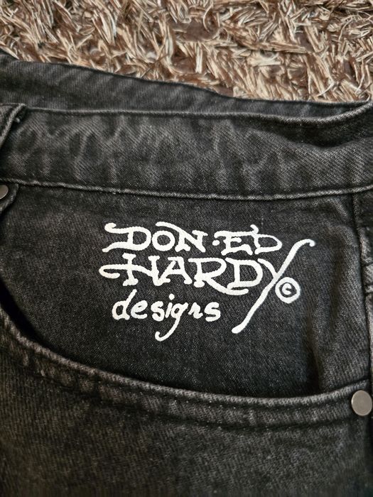 Ed Hardy X Urban Outfitters Black Jorts