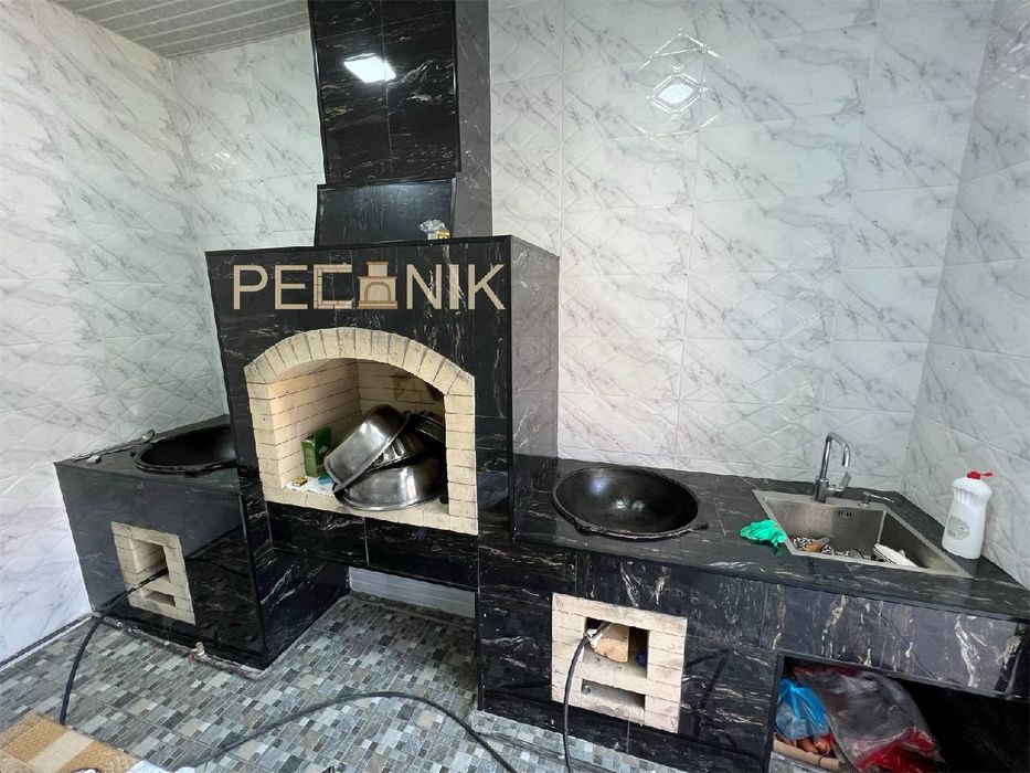 Строительство Летней кухни. Очаги. Барбекю