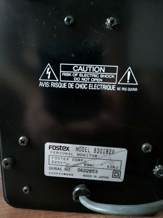 Boxe monitoare Fostex 6301B 2X