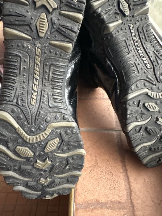 Ботуши ест.лак и велур-“Skechers”лимитирана серия