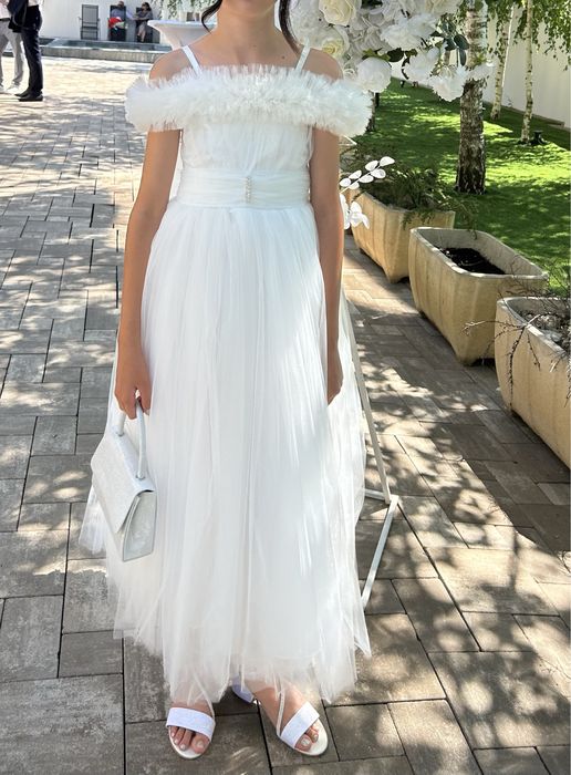 Rochie fetite nunta  tull 7-10 ani