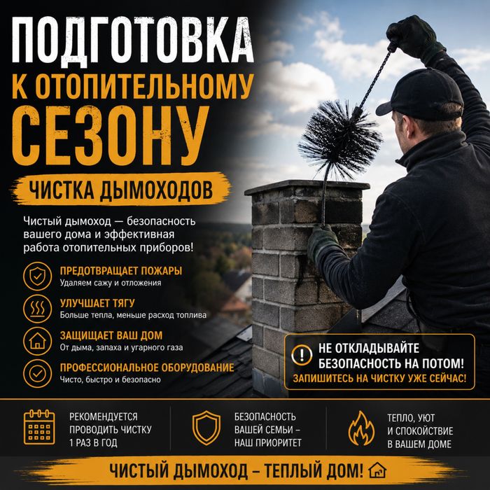 Чистка дымоходов аппаратом 24/7