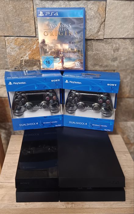 Ps4/PlayStation 4 Phat 500 GB HDD cu +20 jocuri+2 Controllere Wirelles Noi Originale Sony+1 Joc pe CD