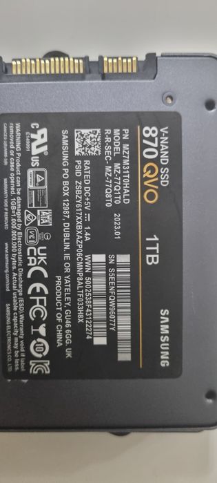 Ssd Samsung defecte